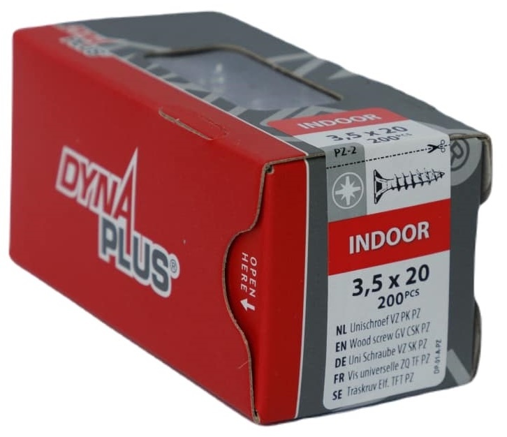 DYNAPLUS UNISCHROEF VZ PK PZ-2 3.5X20 (200)