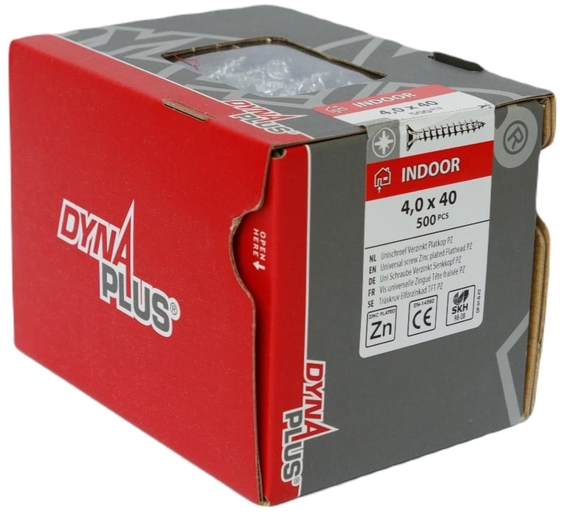 DYNAPLUS UNISCHROEF VZ PK PZ-2 4.0X40 (500)