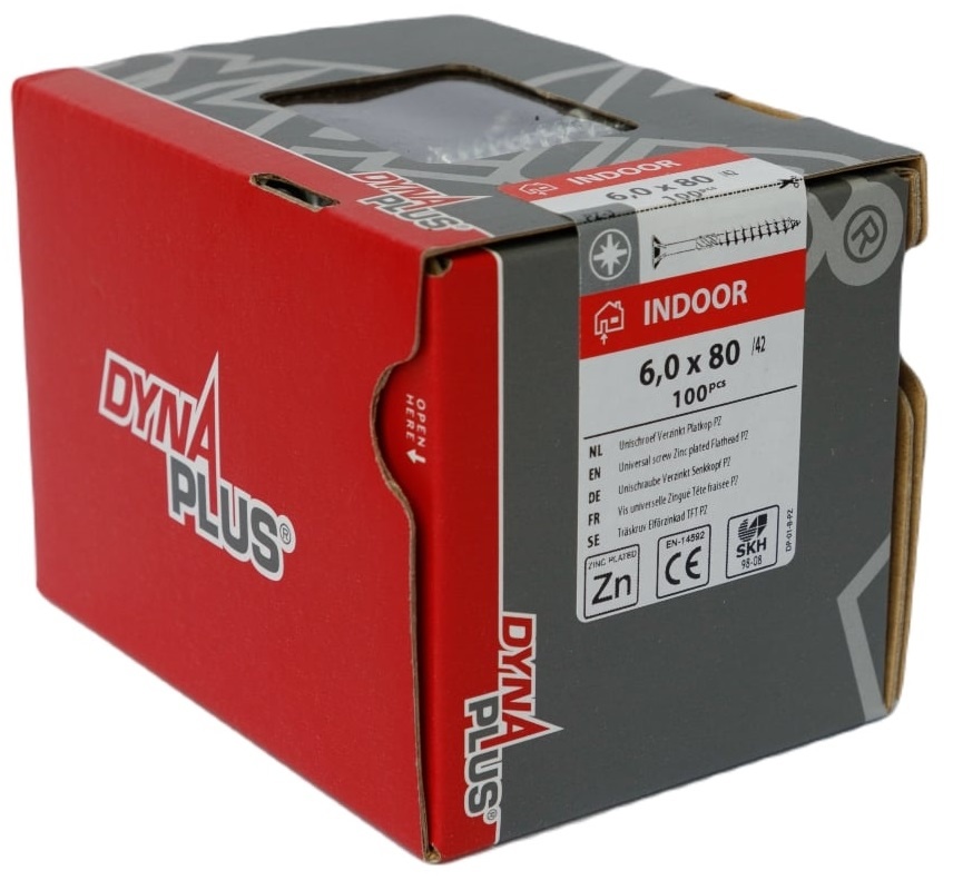 DYNAPLUS UNISCHROEF VZ PK PZ-3 6.0X80/42   (100)