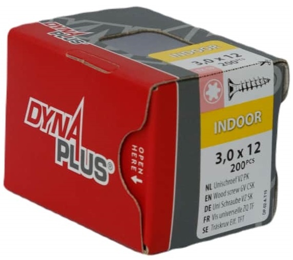 DYNAPLUS UNISCHROEF VZ PK TX-10 3.0X12   (200)