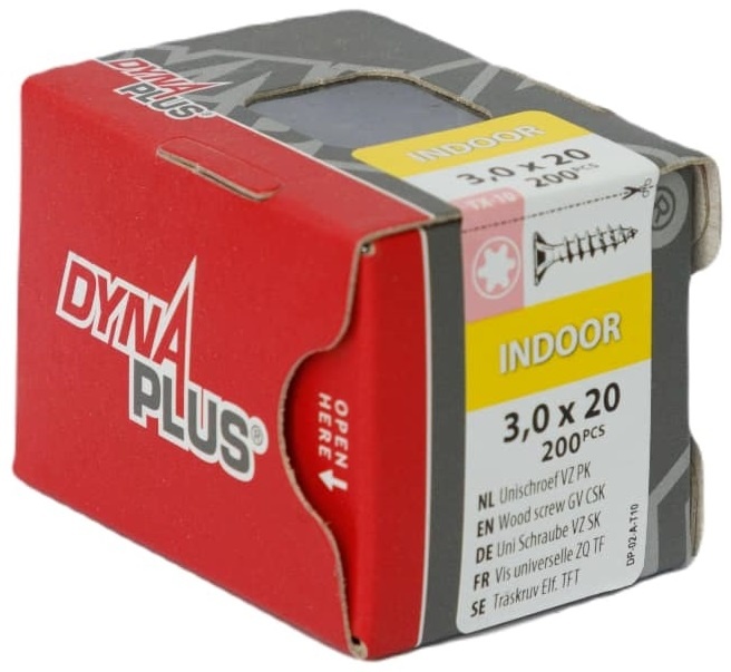 DYNAPLUS UNISCHROEF VZ PK TX-10 3.0X20   (200)