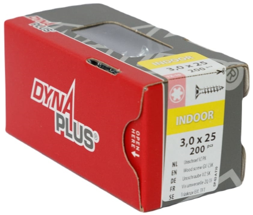 DYNAPLUS UNISCHROEF VZ PK TX-10 3.0X25   (200)