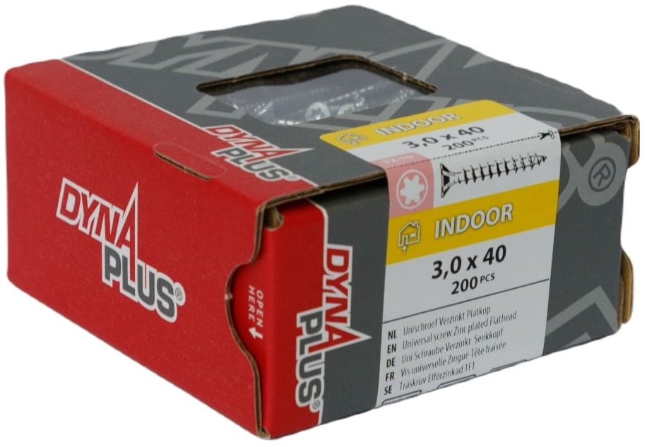 DYNAPLUS UNISCHROEF VZ PK TX-10 3.0X40   (200)