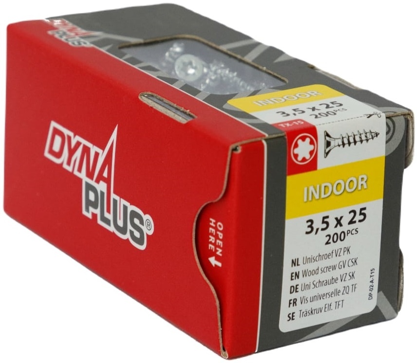 DYNAPLUS UNISCHROEF VZ PK TX-15 3.5X25   (200)