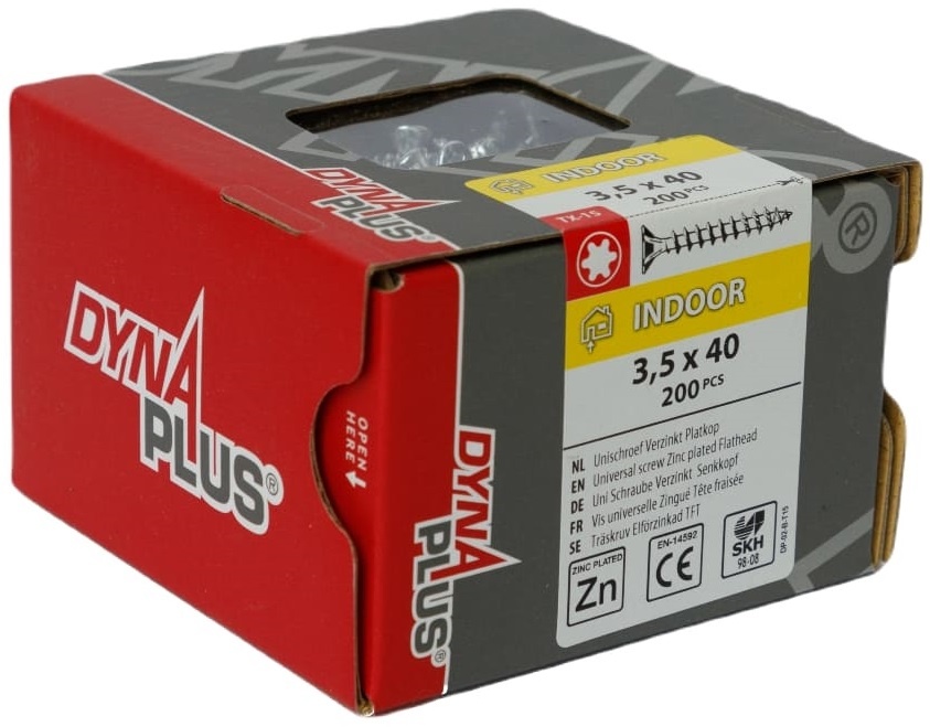 DYNAPLUS UNISCHROEF VZ PK TX-15 3.5X40   (200)