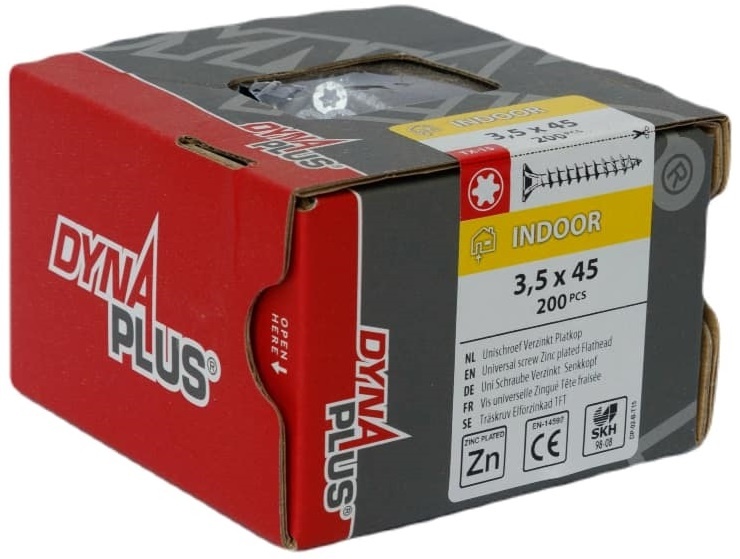 DYNAPLUS UNISCHROEF VZ PK TX-15 3.5X45   (200)