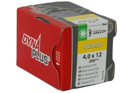 Dynaplus Unischroef VZ PK TX-20 4.0X12 - 200 stuks Dynaplus Unischroef VZ PK TX-20 4.0X12 - 200 stuks