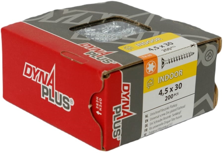 DYNAPLUS UNISCHROEF VZ PK TX-25 4.5X30   (200)