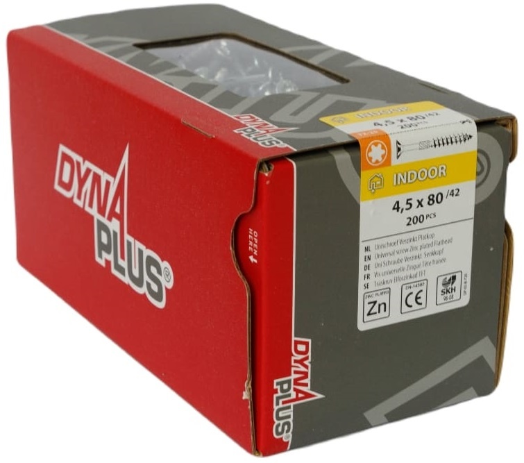 DYNAPLUS UNISCHROEF VZ PK TX-25 4.5X80/42   (200)