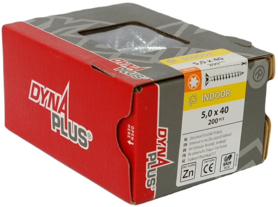 DYNAPLUS UNISCHROEF VZ PK TX-25 5.0X40   (200)