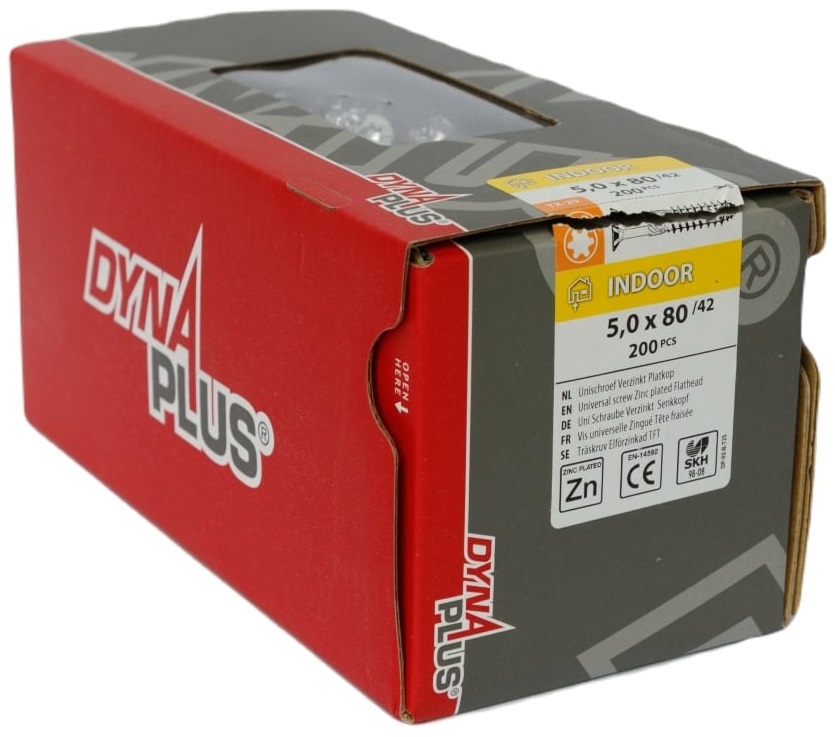 DYNAPLUS UNISCHROEF VZ PK TX-25 5.0X80/42 (200)