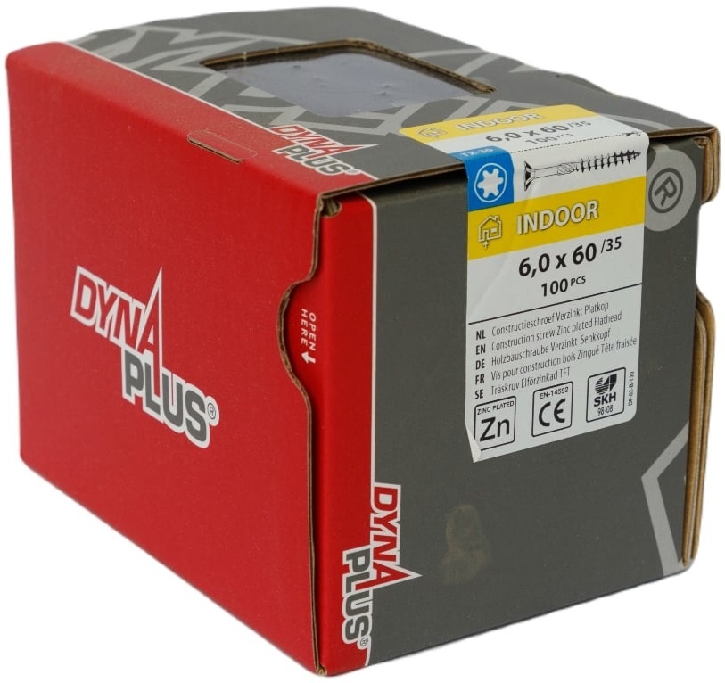 DYNAPLUS CONSTRUCTIESCHROEF VZ PK +SNIJPUNT TX-30 6.0X60/35   (100)