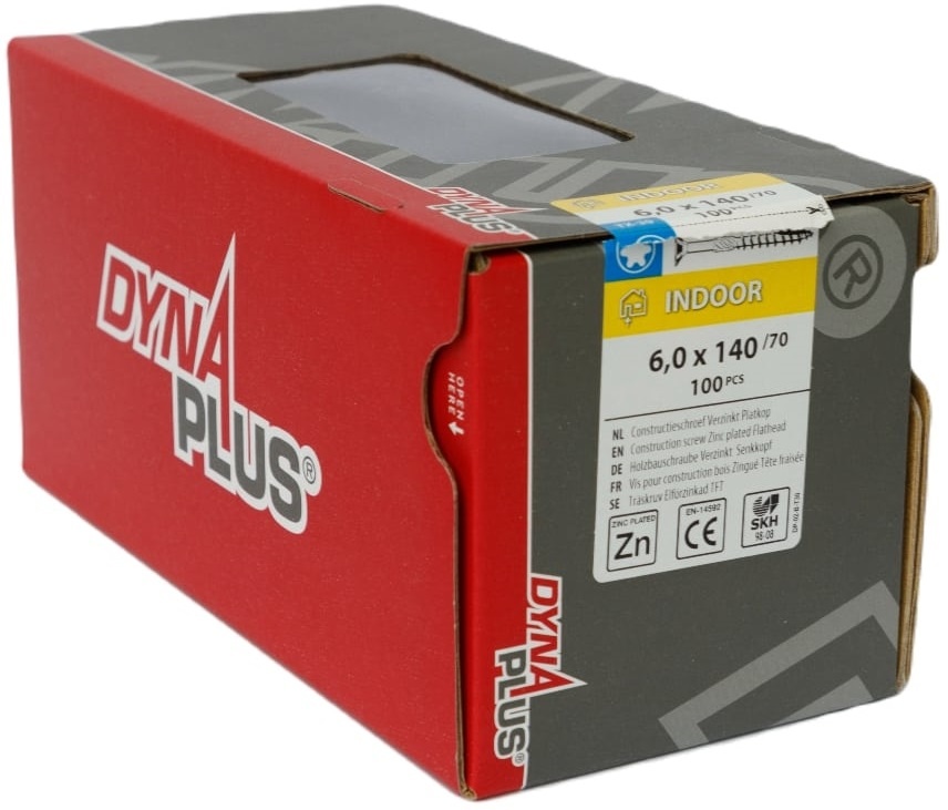 DYNAPLUS CONSTRUCTIESCHROEF VZ PK +SNIJPUNT TX-30 6.0X140/70   (100)