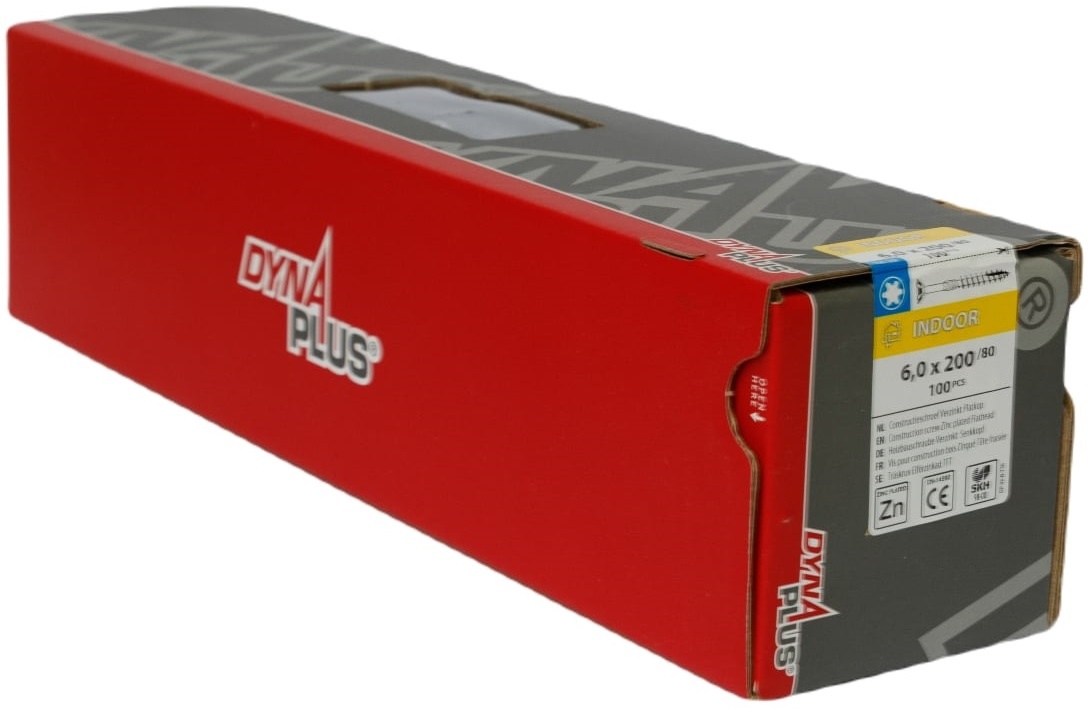 DYNAPLUS CONSTRUCTIESCHROEF VZ PK +SNIJPUNT TX-30 6.0X200/80 (100)