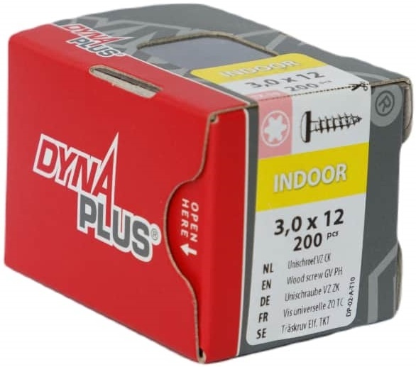 DYNAPLUS UNISCHROEF VZ CK TX-10 3.0X12   (200)