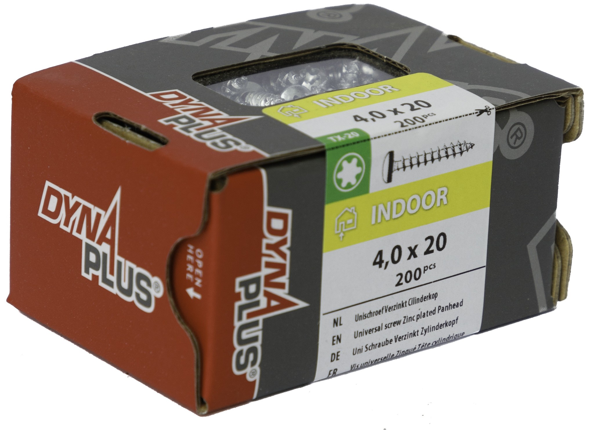 DYNAPLUS UNISCHROEF VZ CK TX-20 4.0X20 (200)