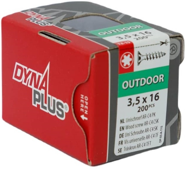 DYNAPLUS UNISCHROEF AR-COATING PK TX-15 3.5X16 (200)