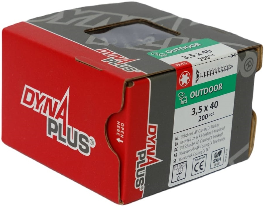 DYNAPLUS UNISCHROEF AR-COATING PK TX-15 3.5X40   (200)