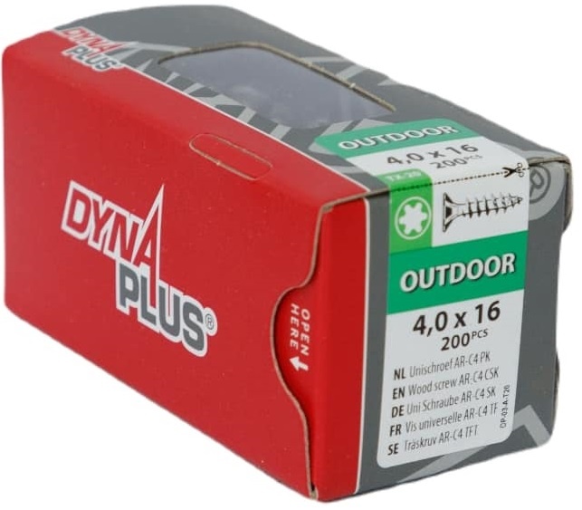 DYNAPLUS UNISCHROEF AR-COATING PK TX-20 4.0X16   (200)