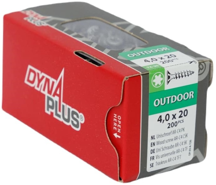 DYNAPLUS UNISCHROEF AR-COATING PK TX-20 4.0X20   (200)