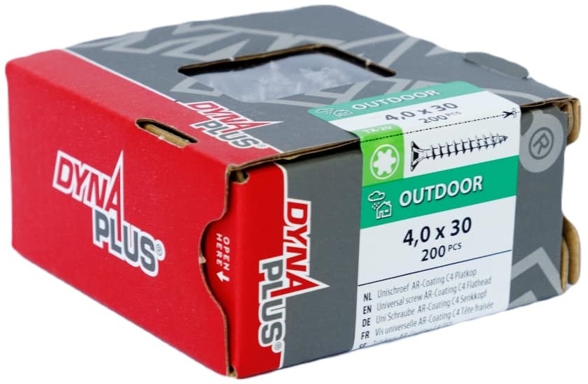 DYNAPLUS UNISCHROEF AR-COATING PK TX-20 4.0X30 (200)