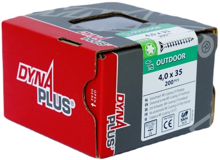DYNAPLUS UNISCHROEF AR-COATING PK TX-20 4.0X35   (200)
