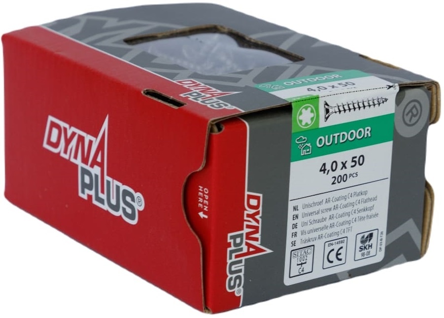 DYNAPLUS UNISCHROEF AR-COATING PK TX-20 4.0X50 (200)