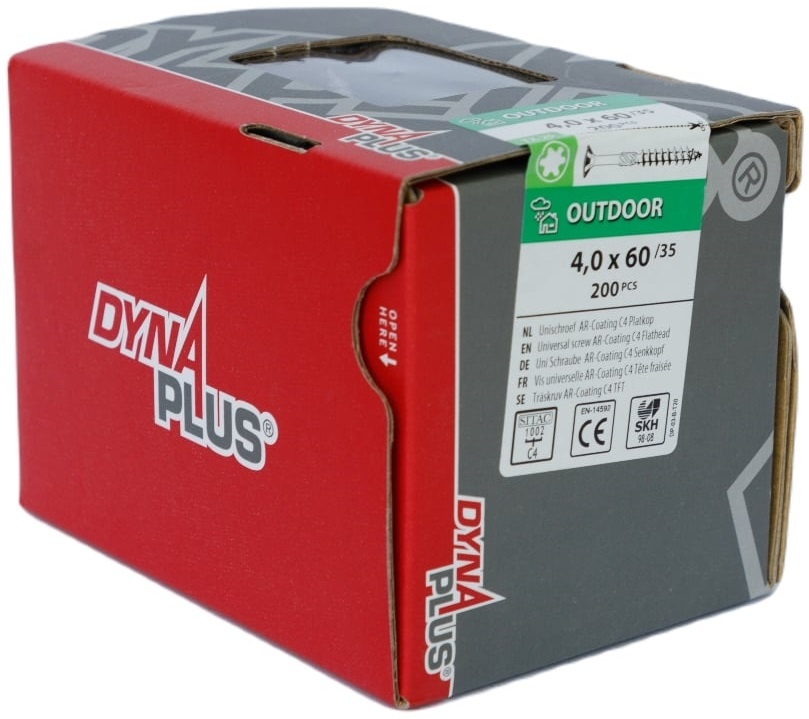 DYNAPLUS UNISCHROEF AR-COATING PK TX-20 4.0X60/35   (200)