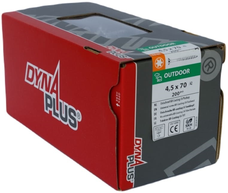 DYNAPLUS UNISCHROEF AR-COATING PK TX-25 4.5X70/42   (200)