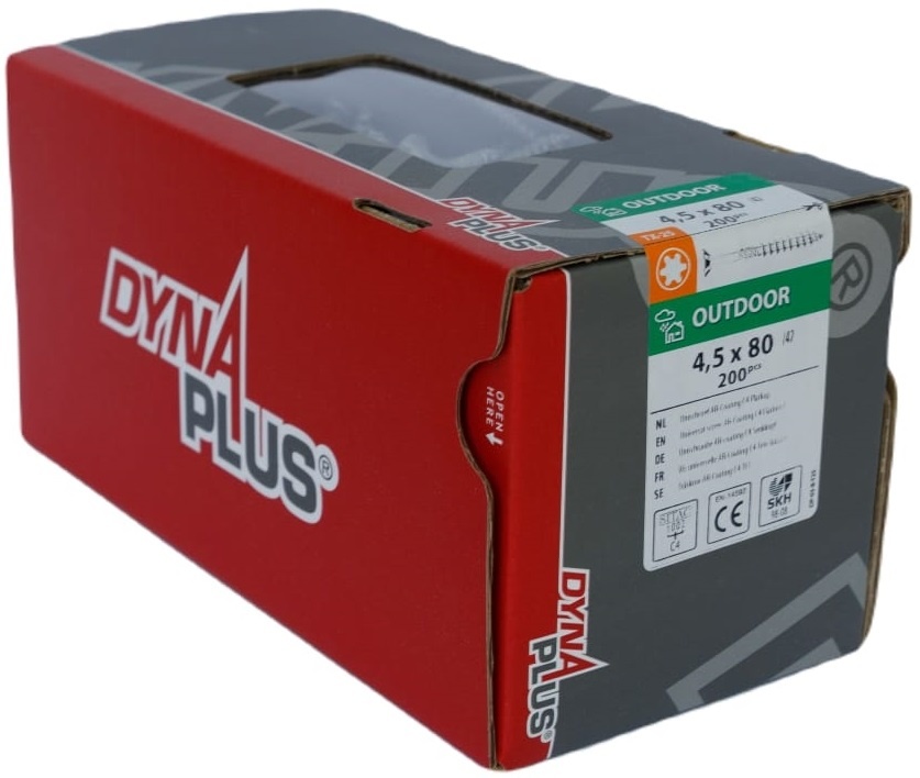 DYNAPLUS UNISCHROEF AR-COATING PK TX-25 4.5X80/42   (200)