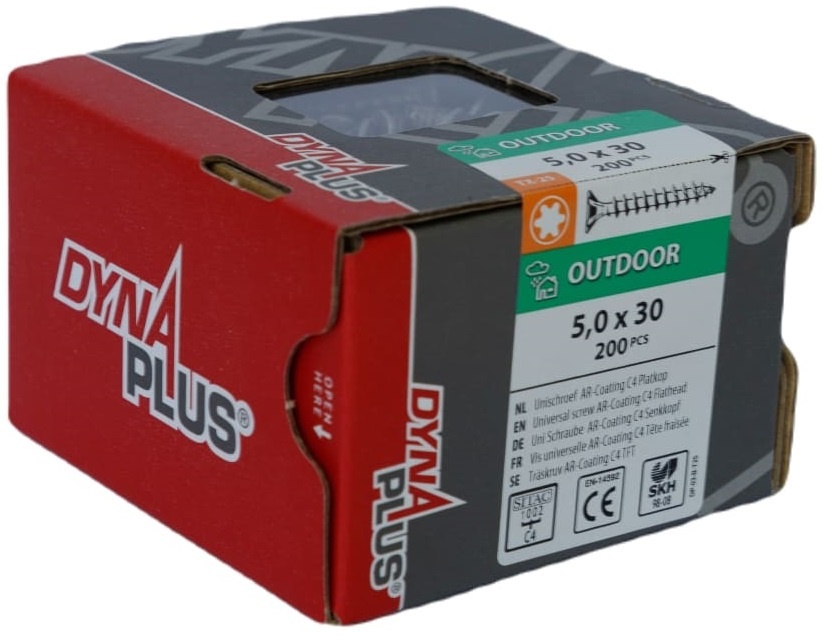 DYNAPLUS UNISCHROEF AR-COATING PK TX-25 5.0X30   (200)
