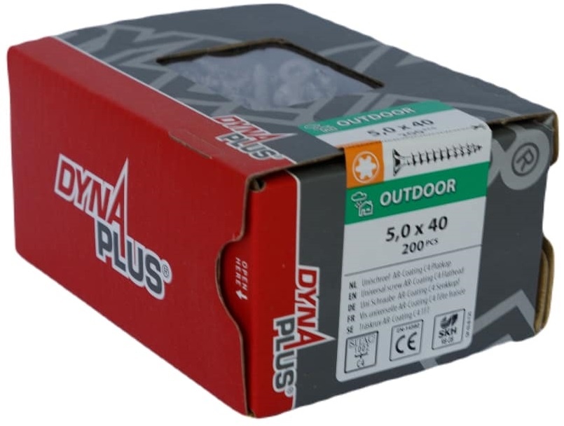 DYNAPLUS UNISCHROEF AR-COATING PK TX-25 5.0X40   (200)