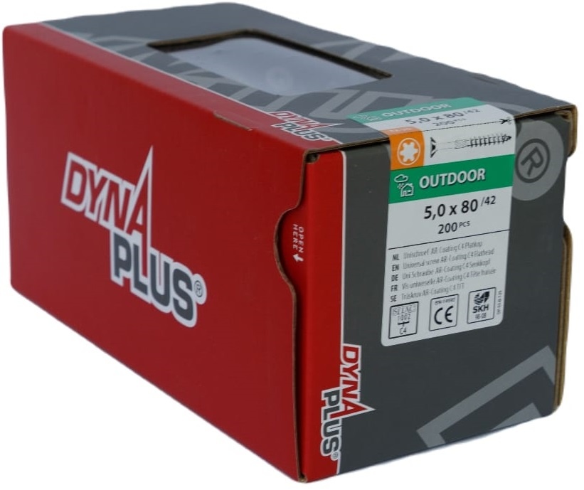 DYNAPLUS UNISCHROEF AR-COATING PK TX-25 5.0X80/42   (200)