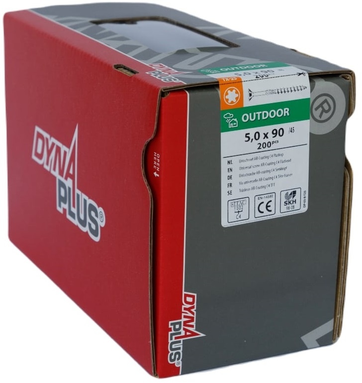 DYNAPLUS UNISCHROEF AR-COATING PK TX-25 5.0X90/45   (200)