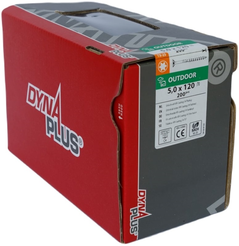 DYNAPLUS UNISCHROEF AR-COATING PK TX-25 5.0X120/70   (200)