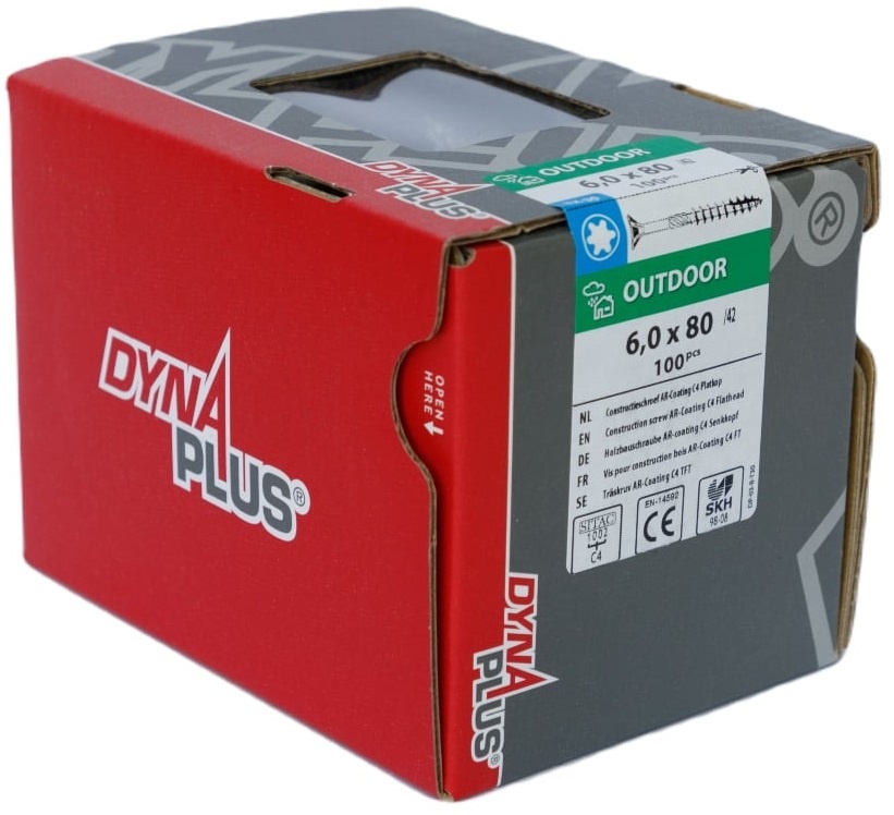 DYNAPLUS CONSTRUCTIESCHROEF AR-COATING PK +SNIJPUNT TX-30 6.0X80/42   (100)