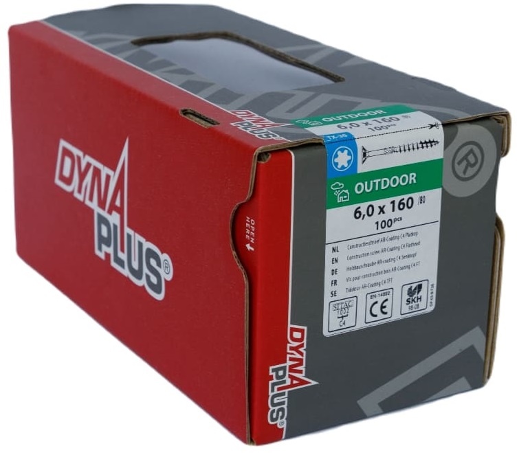 DYNAPLUS CONSTRUCTIESCHROEF AR-COATING PK +SNIJPUNT TX-30 6.0X160/80   (100)