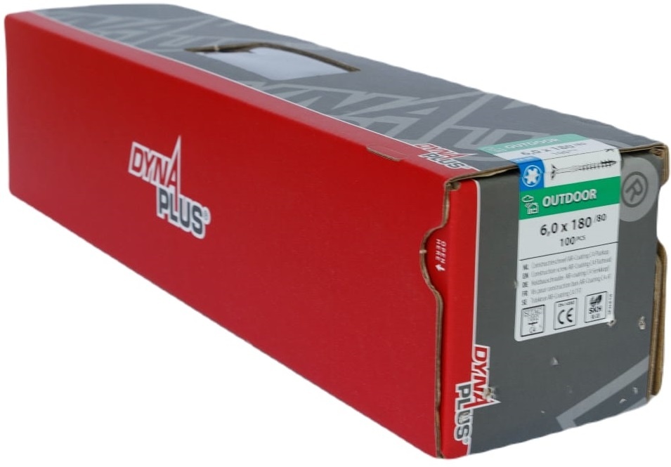 DYNAPLUS CONSTRUCTIESCHROEF AR-COATING PK +SNIJPUNT TX-30 6.0X180/80   (100)