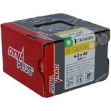 DYNAPLUS BESLAGSCHROEF VZ PK-7MM ZWARTE KOP TX-20 4.0X40   (200)