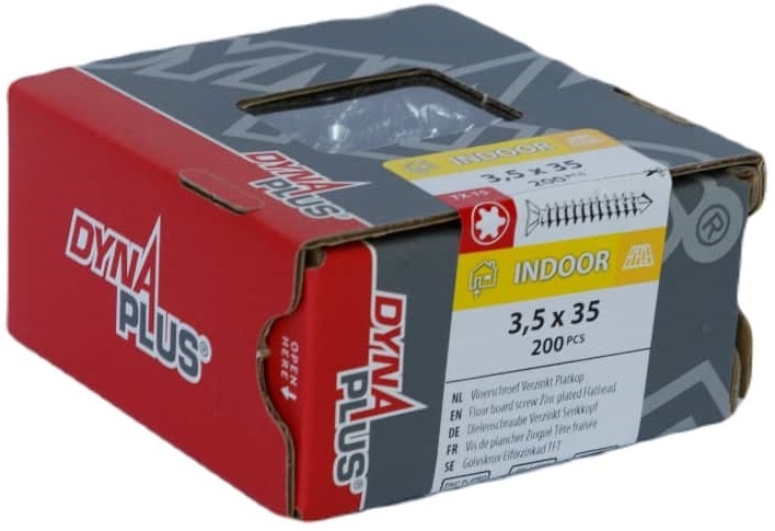 DYNAPLUS VLOERSCHROEF VZ PK-75° TX-15 3.5X35 (200)