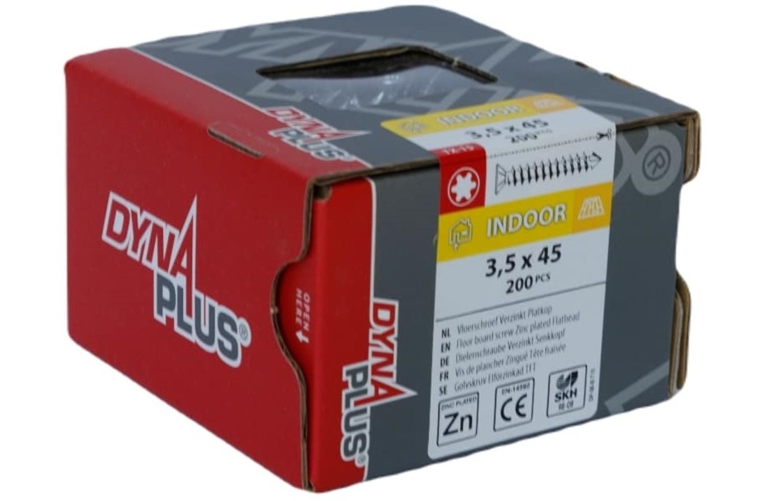 DYNAPLUS VLOERSCHROEF VZ PK-75° TX-15 3.5X45 (200)