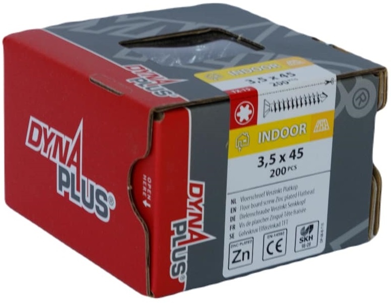 DYNAPLUS VLOERSCHROEF VZ PK-75° TX-15 3.5X45 (200)