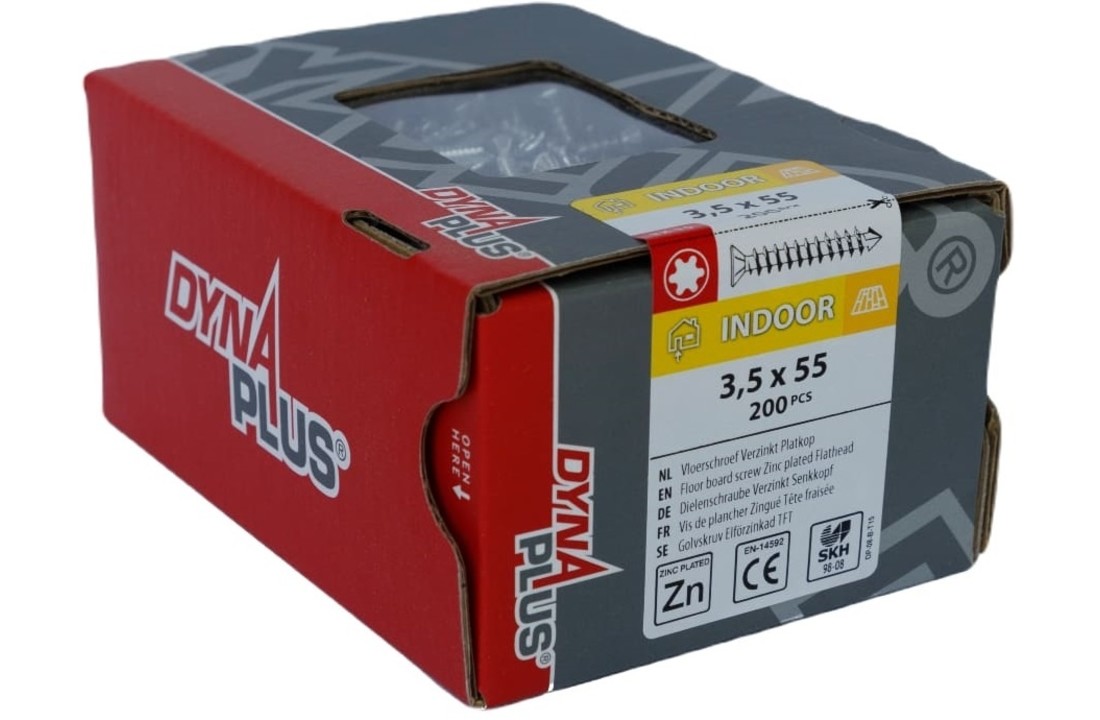 DYNAPLUS VLOERSCHROEF VZ PK-75° TX-15 3.5X55 (200)