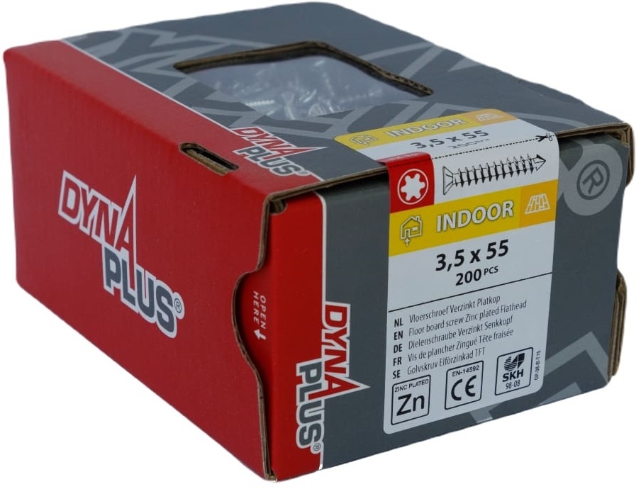 DYNAPLUS VLOERSCHROEF VZ PK-75° TX-15 3.5X55 (200)