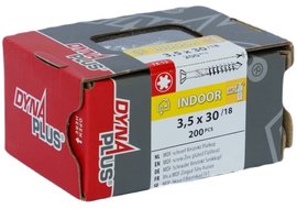Dynaplus  MDF-schroef VZ PK-75Â° TX-15 3.5X30/18 - 200 stuks