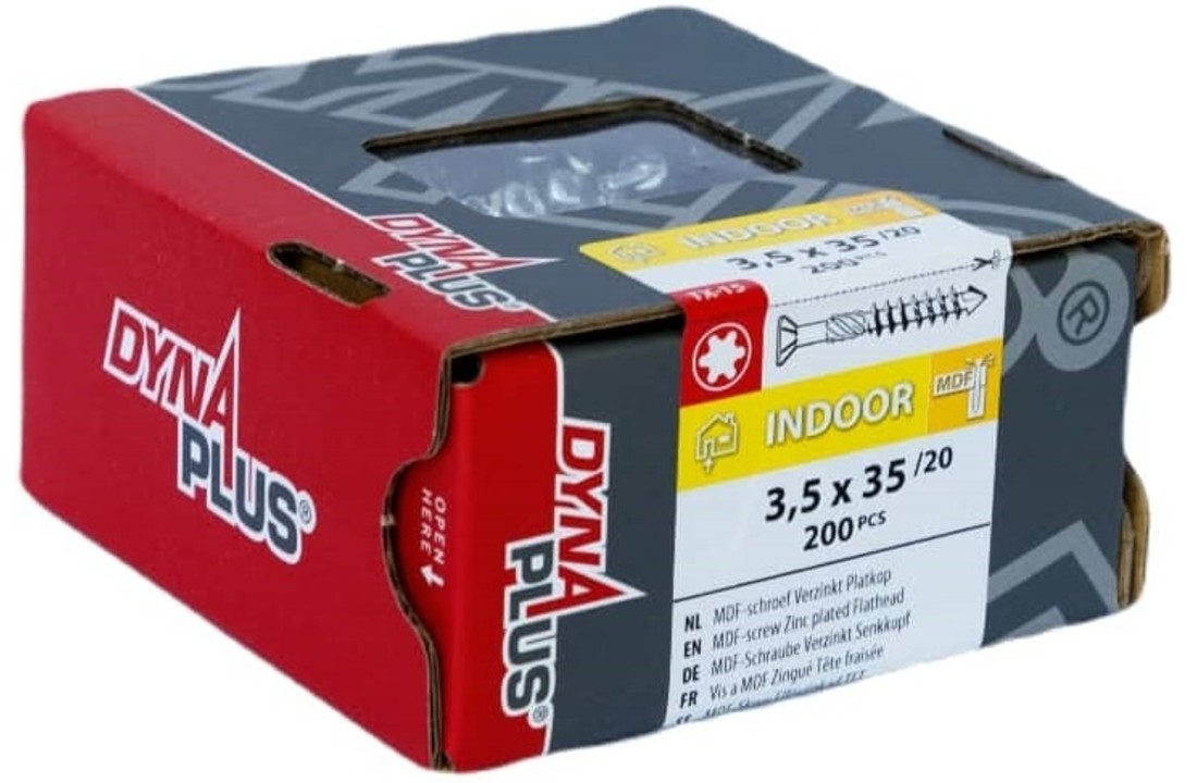 DYNAPLUS MDF-SCHROEF VZ PK-75Â° TX-15 3.5X35/20   (200)