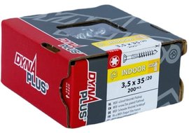 Dynaplus  MDF-schroef VZ PK-75Â° TX-15 3.5X35/20 - 200 stuks