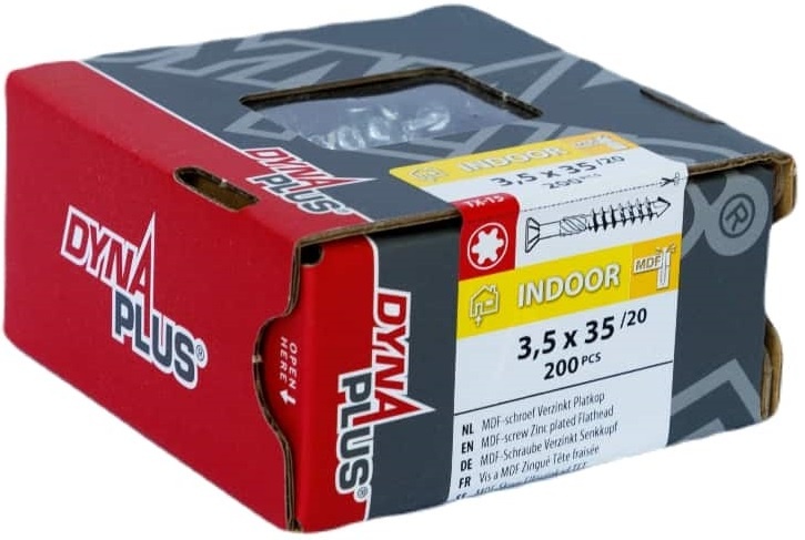 DYNAPLUS MDF-SCHROEF VZ PK-75° TX-15 3.5X35/20   (200)