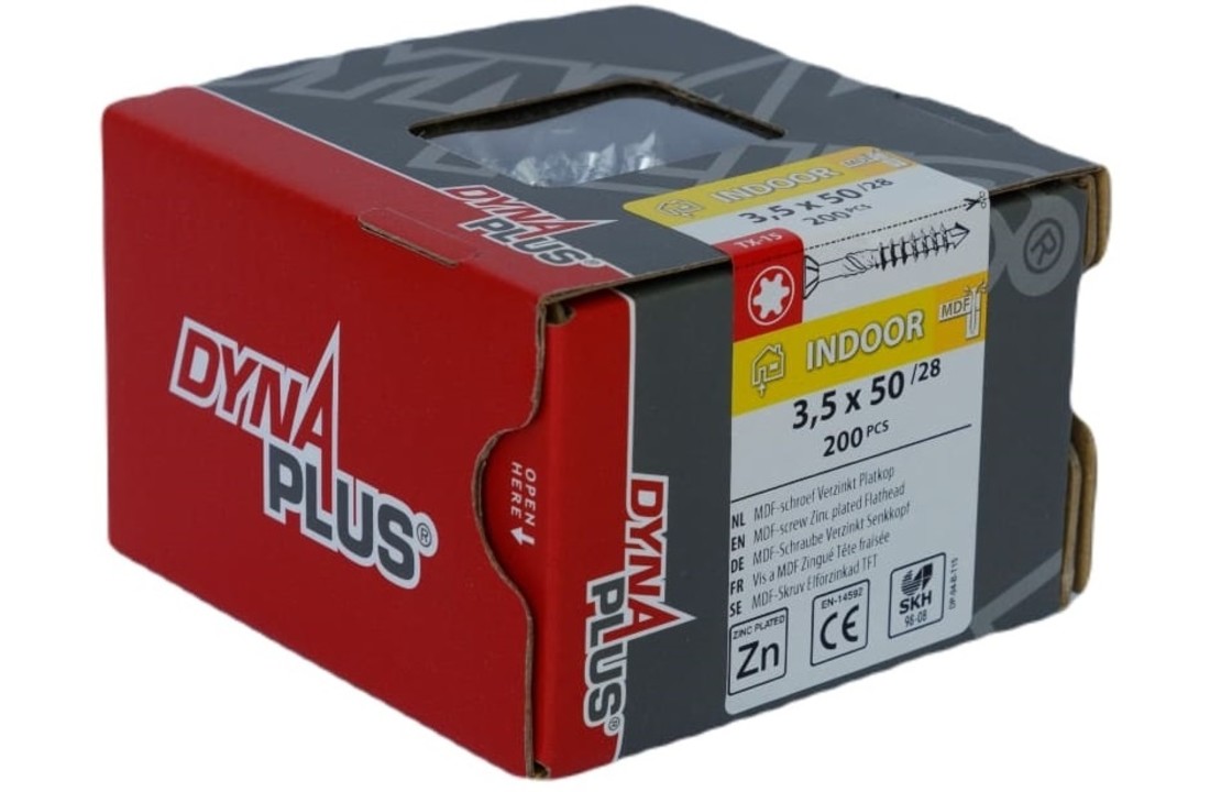 DYNAPLUS MDF-SCHROEF VZ PK-75Â° TX-15 3.5X50/28   (200)