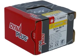 Dynaplus  MDF-schroef VZ PK-75Â° TX-15 3.5X50/28 - 200 stuks